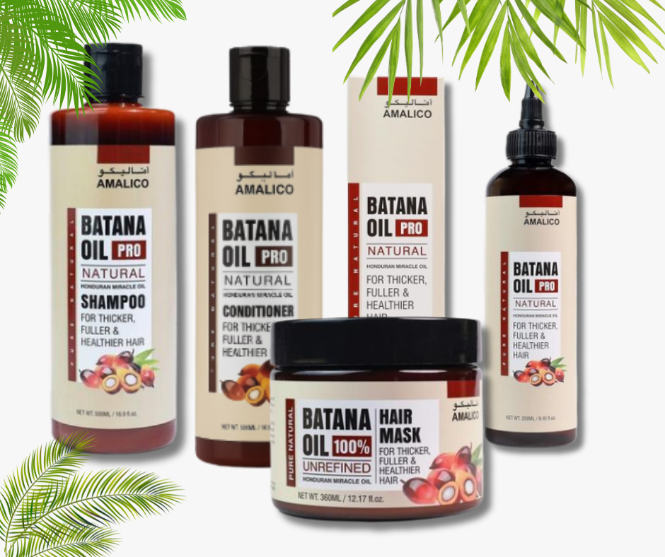 4-in-1 Batana Hair Revival Kit – Oil, Shampoo, Conditioner & Mask